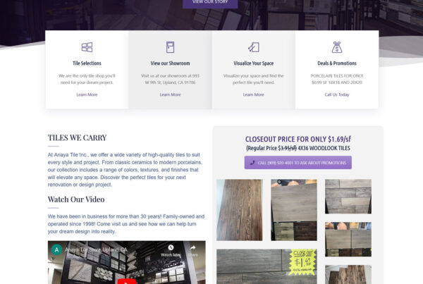 Anaya Tile Inc. project preview